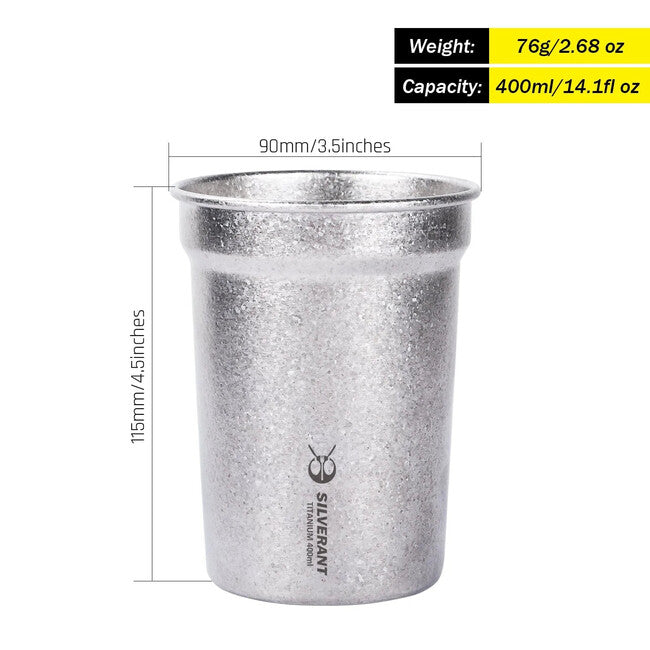 Silverant титановий кухель для пива Kryštalický 400 ml