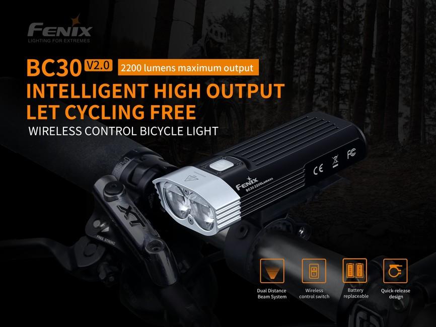 Fenix BC30 V2.0 перезаряджуваний велосипедний ліхтар