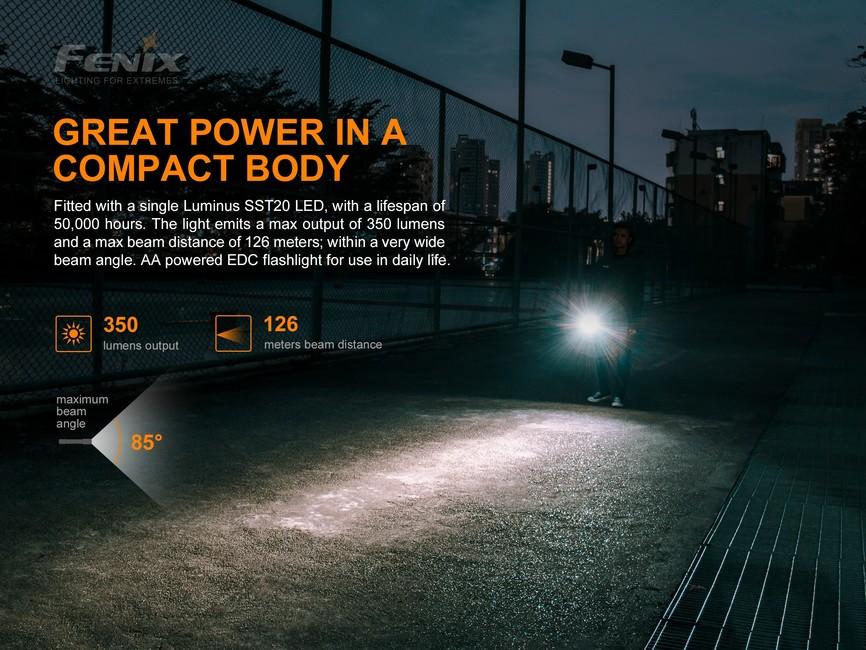 Fenix E20 V2.0 ліхтар