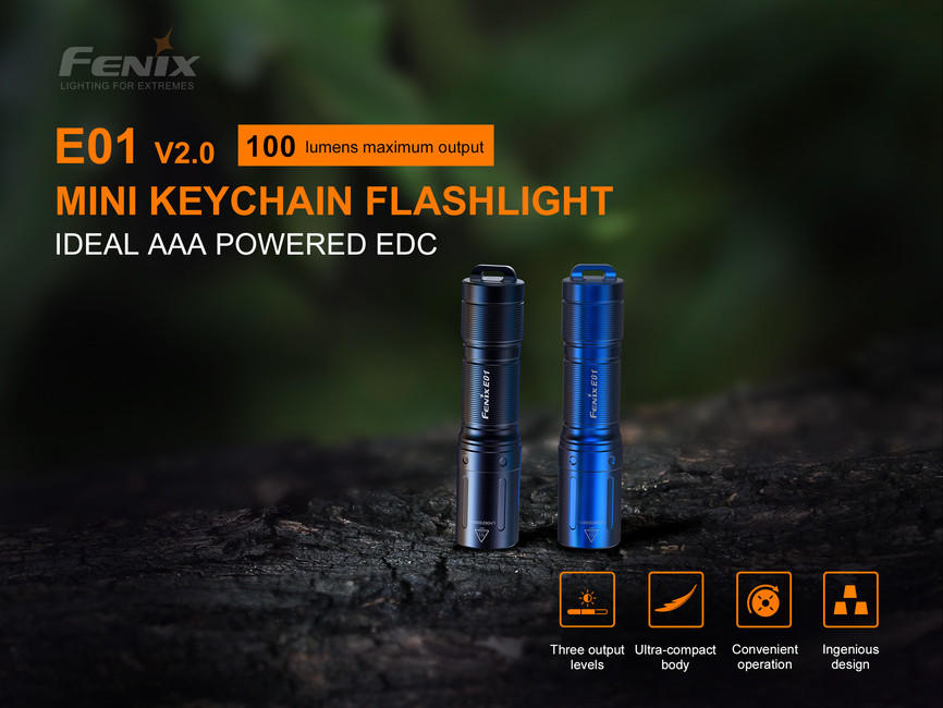 Fenix E01 V2.0 мініатюрний ліхтар