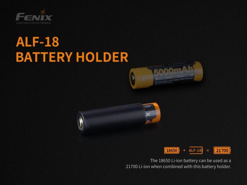 Fenix Alf-18 перехідник на акумулятор 21700