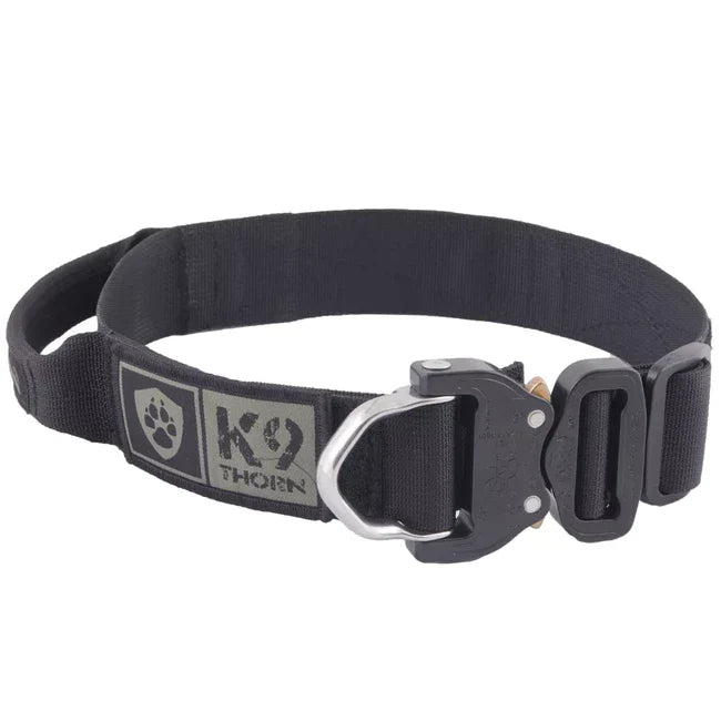 K9 Thorn нашийник із ручкою Cobra-Echo 38mm, чорний