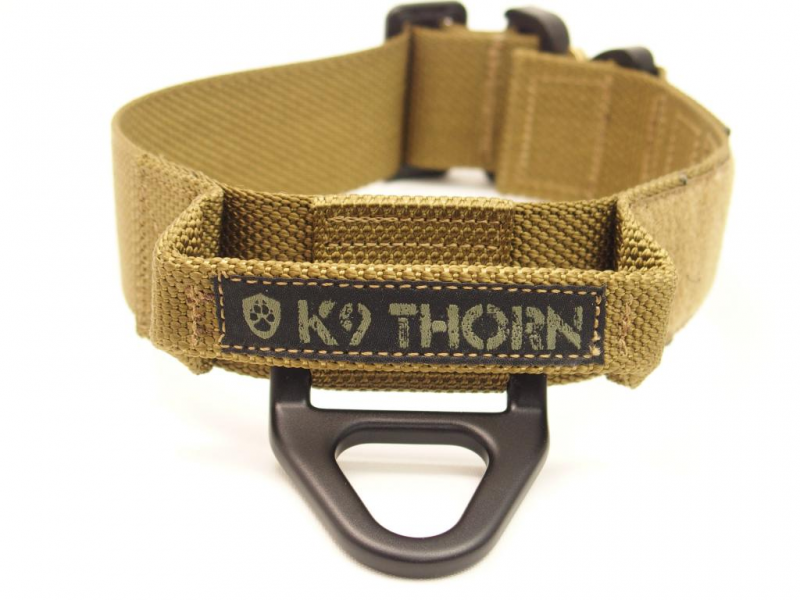 K9 Thorn нашийник із ручкою Cobra-Bravo 45mm, койотовий коричневий