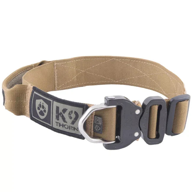 K9 Thorn Cobra-Echo нашийник з рукояткою 38mm, темно-койотовий
