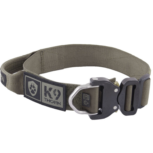 K9 Thorn Cobra-Echo ошийник з ручкою 38 мм, оливковий