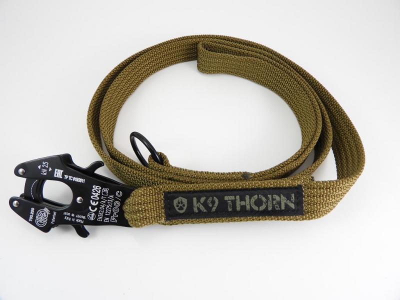 K9 Thorn Kong Frog повідець 150см, койотовий коричневий