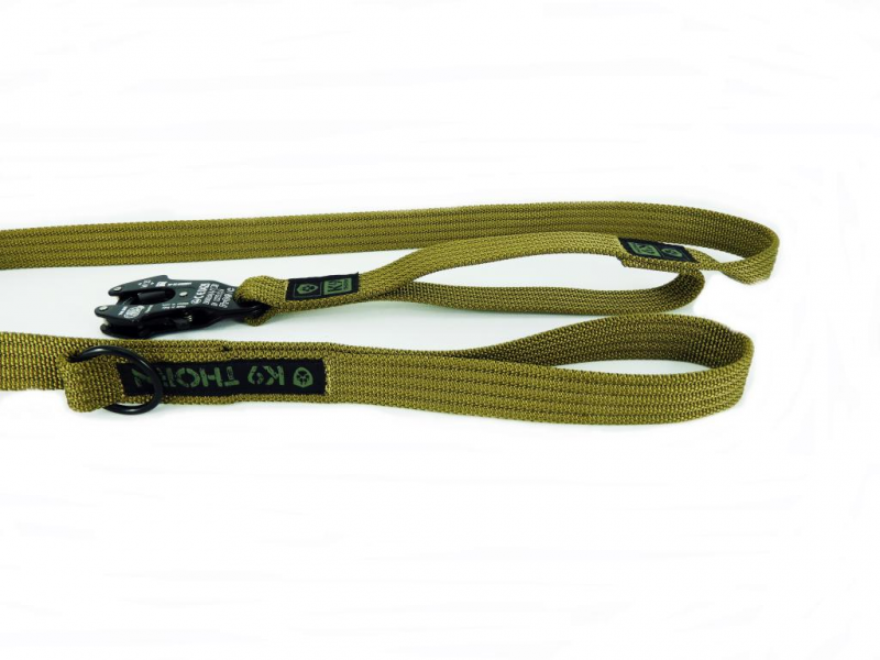K9 Thorn Kong Frog повідець з 2 ручками 150cm, койотовий коричневий
