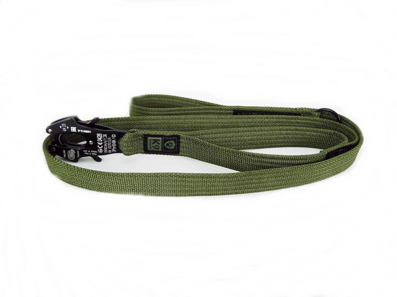 K9 Thorn Kong Frog повідець із 2 рукоятками 150см, оливкова