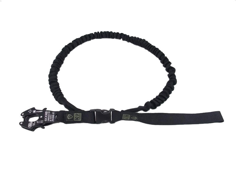 K9 Thorn повідець з амортизатором і карабіном Kong Frog, чорний, XL