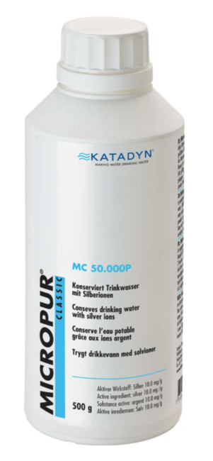 Katadyn Micropur Classic MC 50'000P порошок для дезінфекції води, 500g