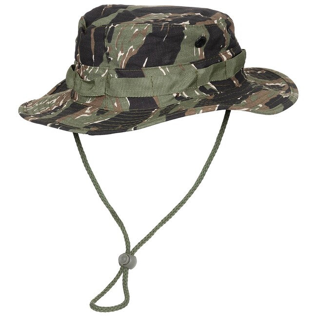 MFH GI Bush американський капелюх Ripstop з мотузкою, tiger stripe