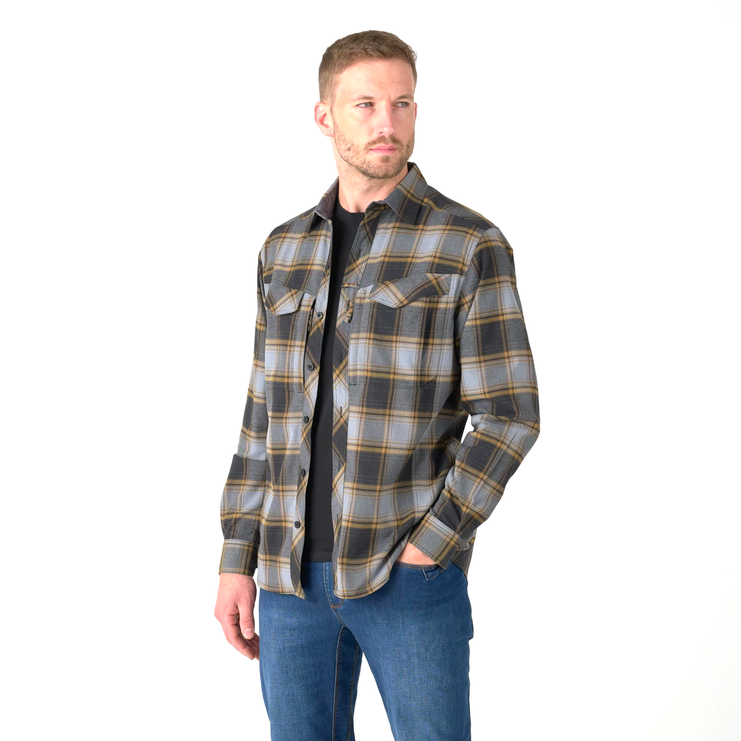 Helikon-Tex Defender Mk2 Nylon Sorona Blend košeľa, Dark Ochre Plaid
