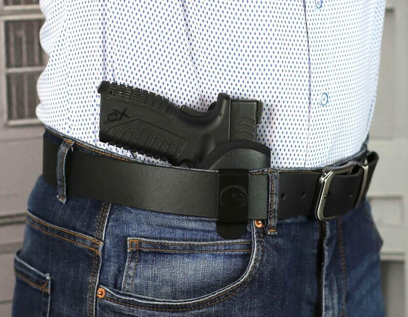 Falco Smith IWB нейлоновий чохол для носіння всередину штанів для Glock 43X, чорний, правий