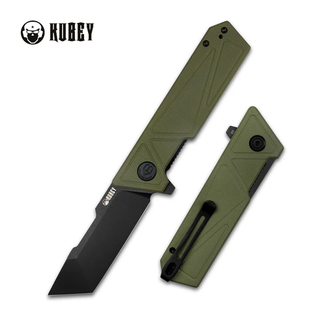 KUBEY Avenger Outdoor складаний ніж, зелений