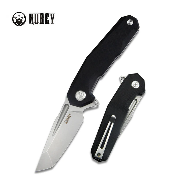 KUBEY Carve складаний ніж сталь AUS 10, чорний