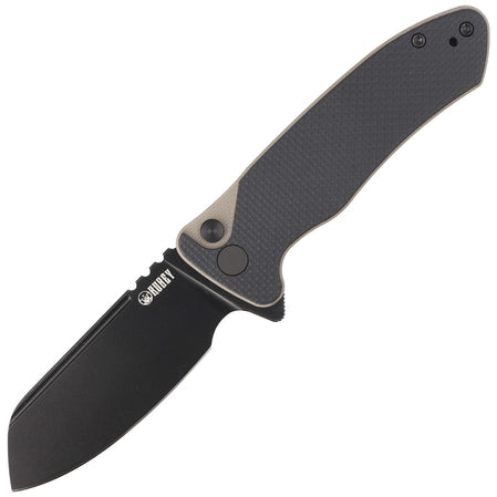 KUBEY Creon S складний ніж Black-Tan G10