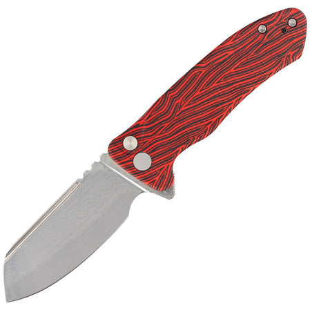 KUBEY Creon S складний ніж — Damascus & Red