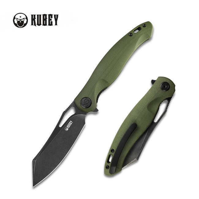 KUBEY Drake складний ніж green&black, 14C28N