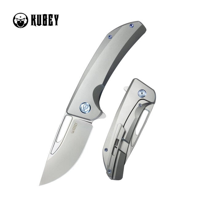 KUBEY Hyperion закривний ніж Silver Titan
