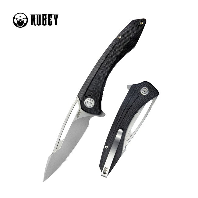 KUBEY Merced складний ніж, чорна G10