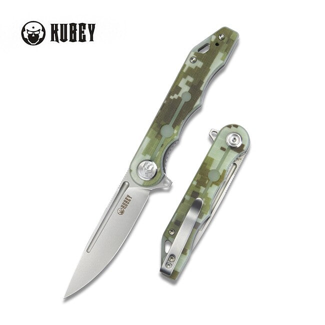 KUBEY Mizo складний ніж камуфляж G10