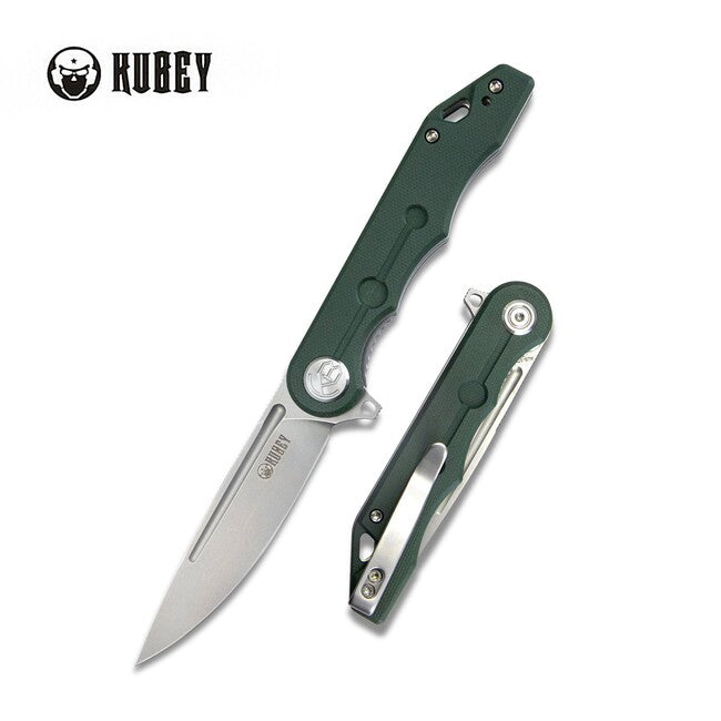 KUBEY Mizo складной нож, зелёная G10