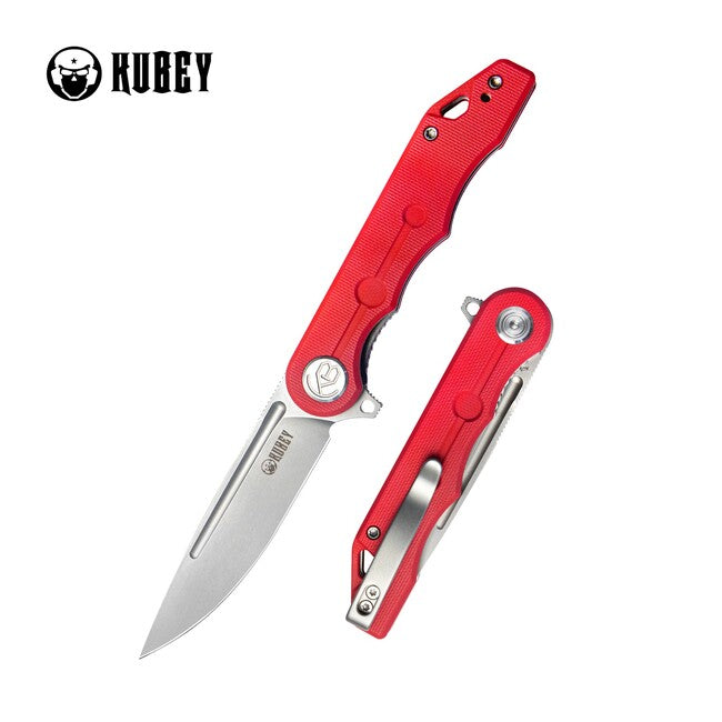 KUBEY Mizo складний ніж, червоний G10