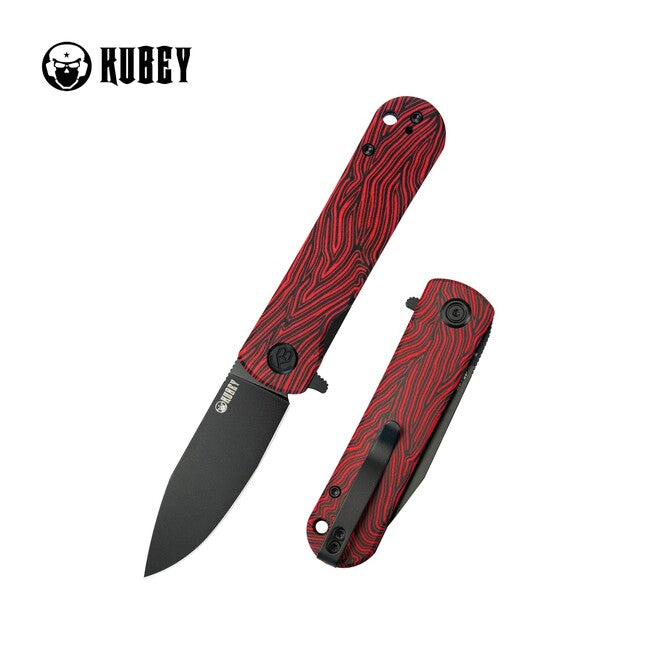 KUBEY NEO складний ніж outdoor, червоно-чорний дам. і чорний