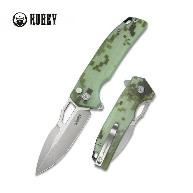 KUBEY RDF складний ніж, камуфляж, G10
