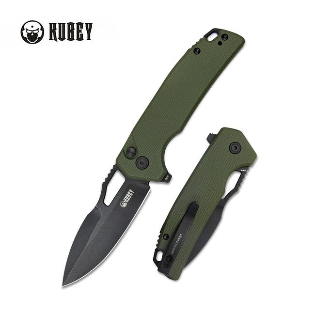 KUBEY RDF Pocket Knife складний ніж, зелений і чорний