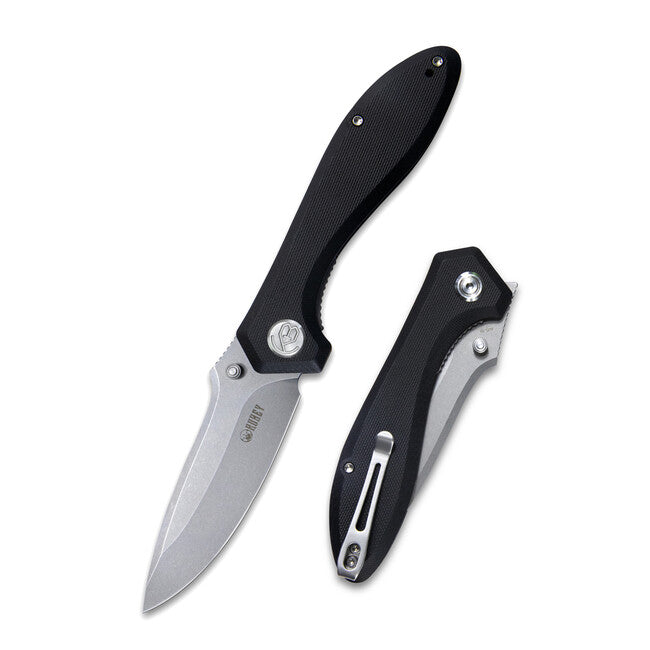 KUBEY Ruckus складаний ніж, чорна G10