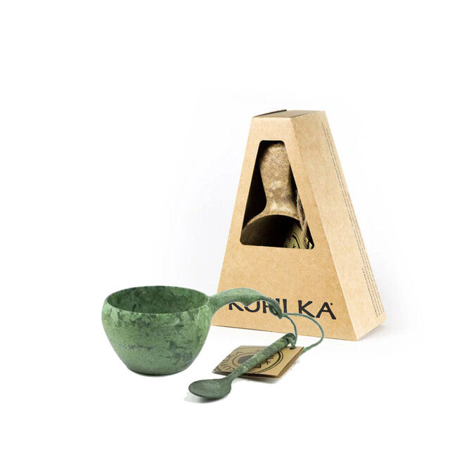 Kupilka чашка з ложкою, 210 ml, зелена