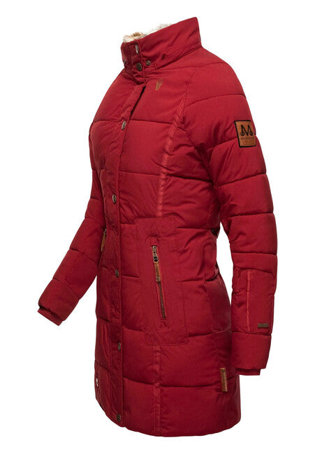 Marikoo LIEBLINGS JACKE зимова куртка жіноча з капюшоном, червона
