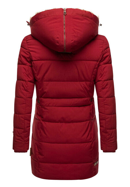 Marikoo LIEBLINGS JACKE зимова куртка жіноча з капюшоном, червона