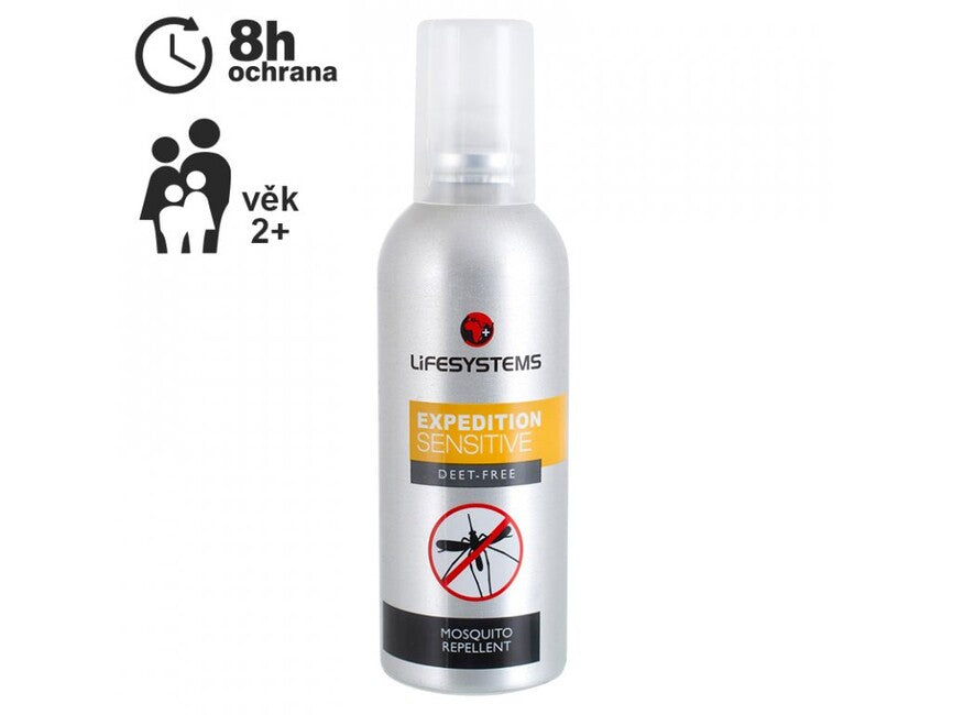 Lifesystems Expedition Sensitive репелент спрей проти комарів і кліщів, 100 ml