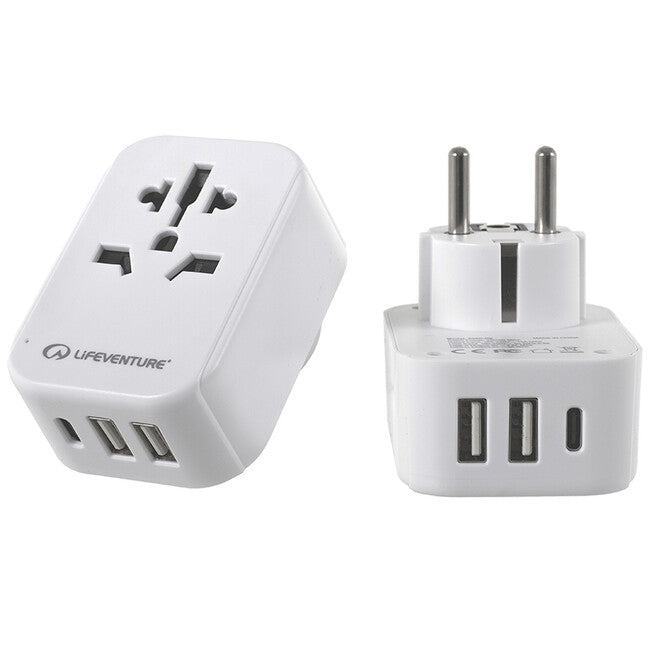 Lifeventure дорожний адаптер з USB та USB-C