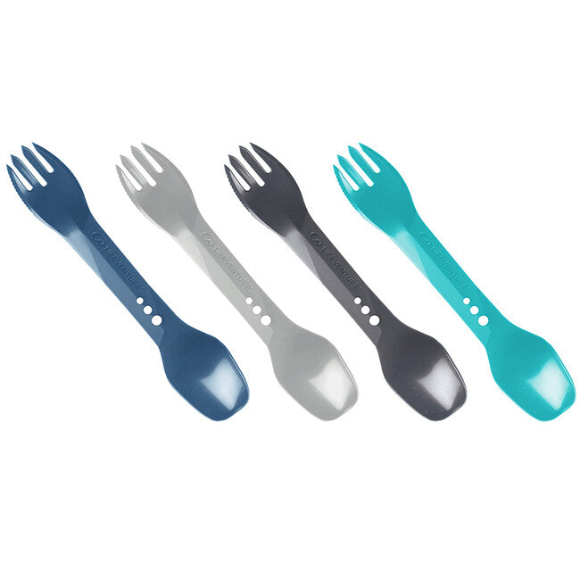 Lifeventure Ellipse Spork багатофункціональний набір приладів 4-Pack, багатокольоровий