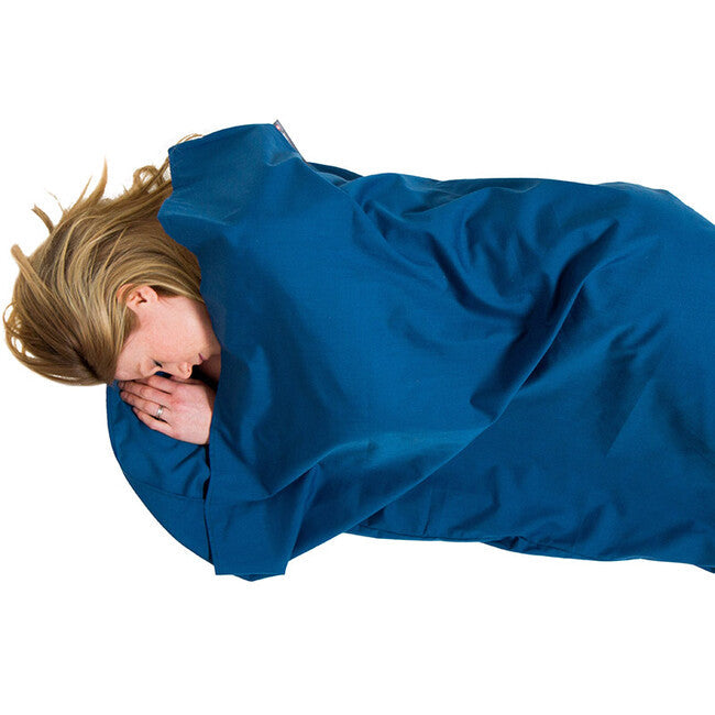 Lifeventure Polycotton Sleeping Bag Liner вкладиш до спального мішка прямокутний, темно-синій