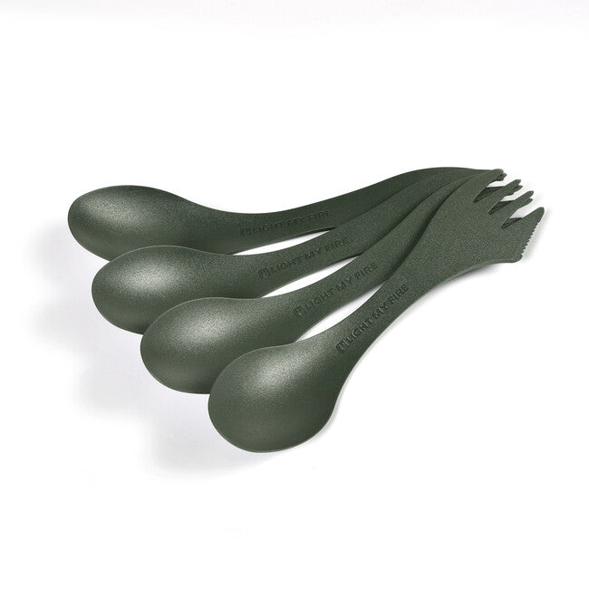 LIGHT MY FIRE Spork original багатофункціональна лижна ложка 4 шт., зелена