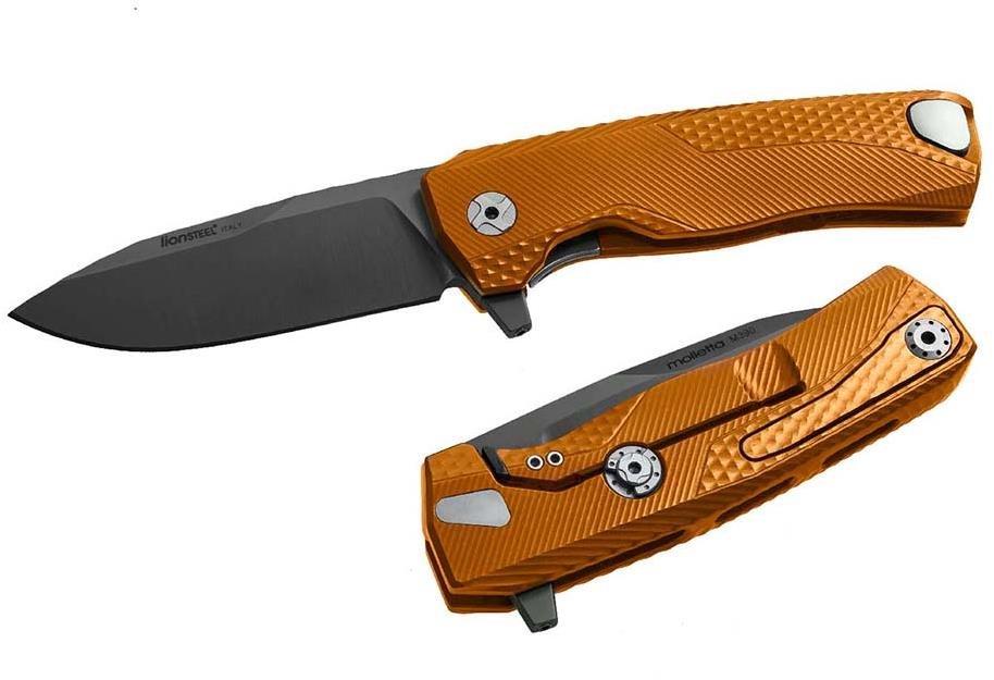 Lionsteel ROK A OB люксовий кишеньковий ніж з рукояткою з масивного алюмінію