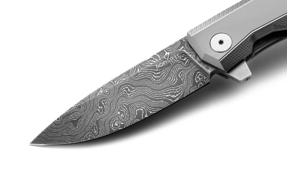 Lionsteel MYTO MT01D люксовий кишеньковий ніж з рукояттю з масивного титану, GY