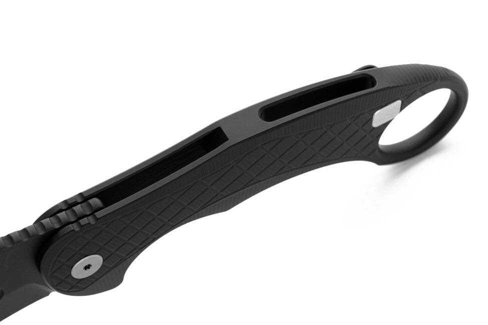 Lionsteel L.E. ONE 1 A BB ніж типу каламбіт чорний/хімічно чорний, розроблений у співпраці з Emerson Design