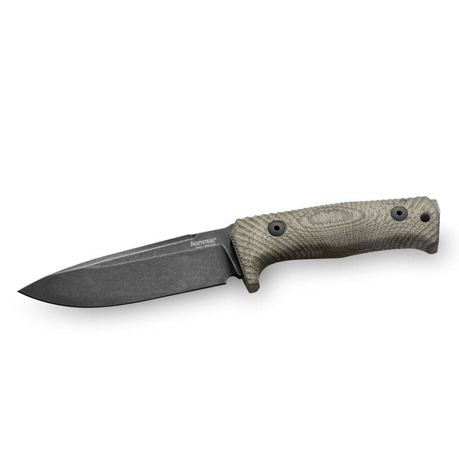 Lionsteel T5B кинджал середньої довжини з canvas micarta руків'ям CVG, зелений