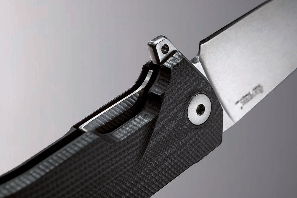 Lionsteel KUR складаний ніж із лезом Sleipner BK, дуже міцний, чорний