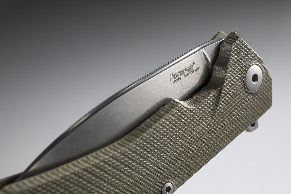 Lionsteel KUR BBK дуже міцний кишеньковий ніж із лезом Sleipner, гр