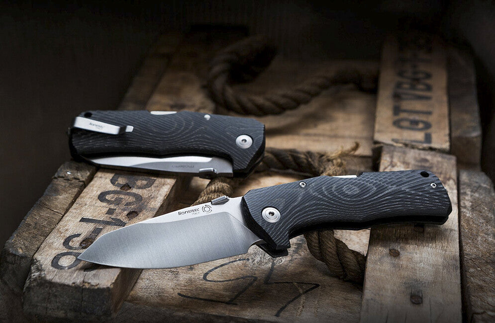 Lionsteel TM1 дуже міцний складаний ніж з мікартою, MS