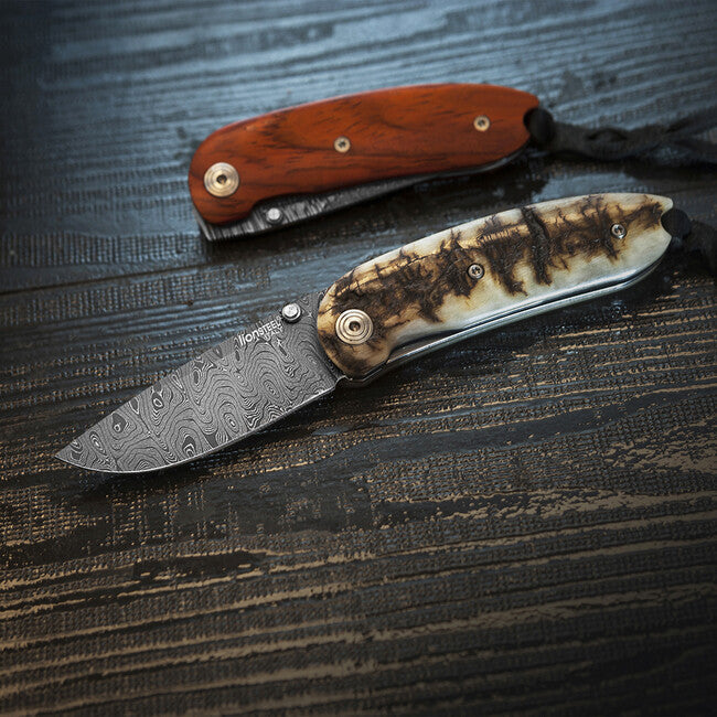 Lionsteel 8210D ST складаний ніж із дамаським лезом