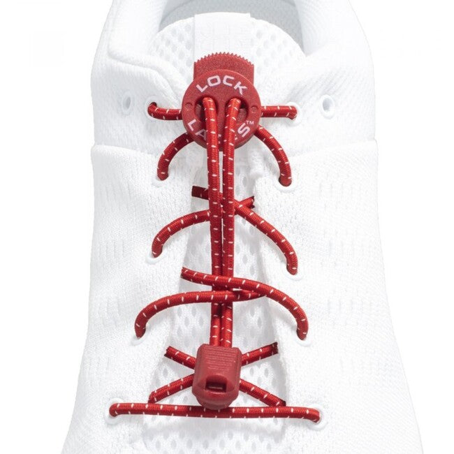 Lock Laces шнурки до взуття, червоні