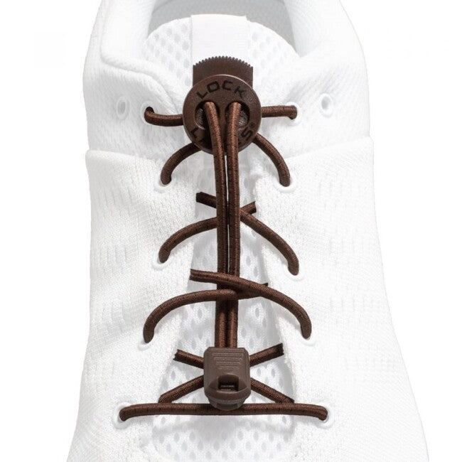 Lock Laces шнурки до взуття, коричневі