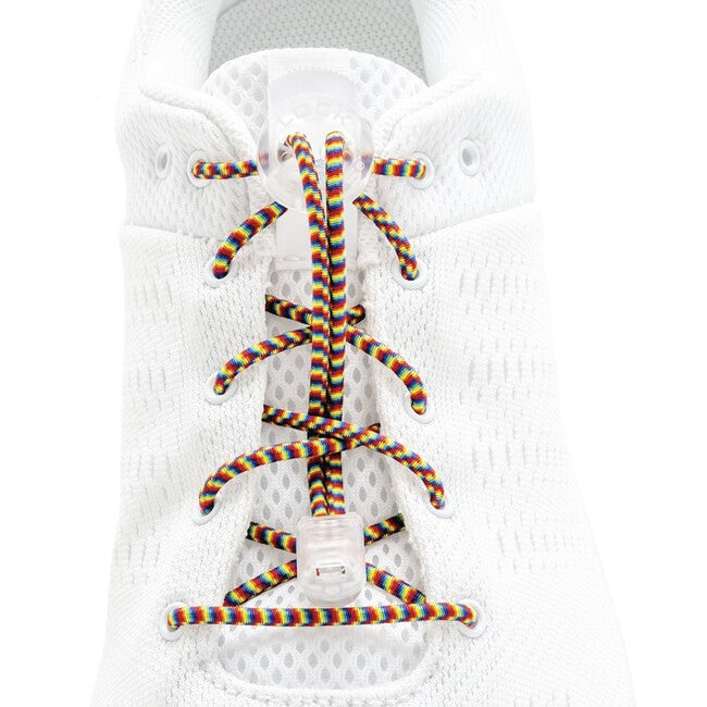 Lock Laces шнурки до взуття, райдужні